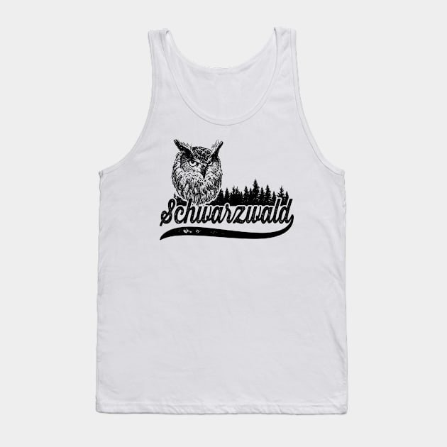 Schwarzwald Eule Tank Top by Foxxy Merch